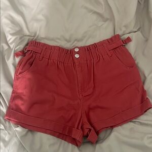 Forever 21 Red High Waist Shorts